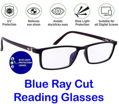 Redleaf Full Rim (+2.75) Rectangle Reading Glasses(50 mm)