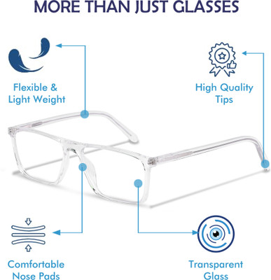 REDHILLS Full Rim Rectangle Frame(55 mm)