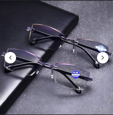 HEXXA Rimless (+2.50) Rectangle Reading Glasses(53 mm)