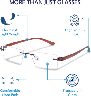 REDHILLS Rimless Rectangle Frame(55 mm)