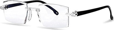 See World Rimless (+2.25) Rectangle Reading Glasses(140 mm)
