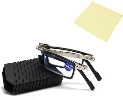 HENIJ Folding (+1.50) Rectangle Reading Glasses(135 mm)