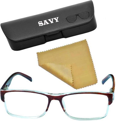 Savy Full Rim (+1.25) Rectangle Reading Glasses(130 mm)