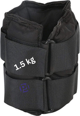 PIYUSH LIFESCIENCE Weight Cuffs Packs | Ankle Weight Cuff,Adjustable Weight 1.5 Kg - Pack Of 1 Black Ankle Weight, Ankle & Wrist Weight, Wrist Weight(1.5 kg)