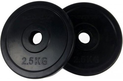 YMD Pure Rubber weight plates (2.5kg x 4pc) Black Weight Plate(10 kg)