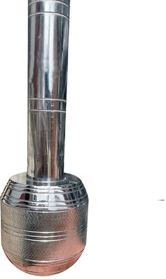 HIHENTEPRISES HIH Collection steel Mugdar/Indian Club/Gada Black Indian Clubs Silver Indian Clubs(10 kg)