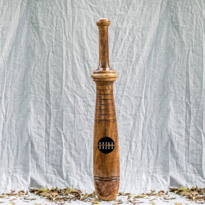 HIHENTEPRISES HIH Ancient Design Wooden Indian Mugdar, Clubs, MEEL Multicolor Indian Clubs(4 kg)