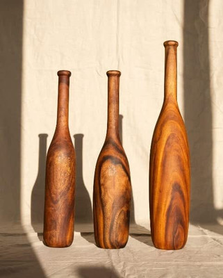 HIHENTEPRISES HIH (KAI KARLAI) Wooden Polished Home Clubs/Mugdar/Meel/Clubbell/Karla Katai Multicolor Indian Clubs(6 kg)