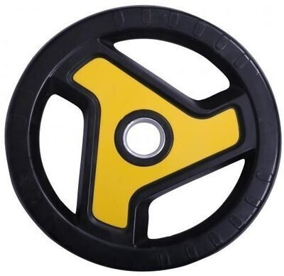 YMD Professional Metal Integrated Olympic Rubber Weight Plates 10Kgx2PCS -50mm Hole Black, Red Weight Plate(20 kg)