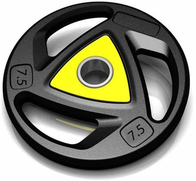 YMD Metal Integrated Rubber Plate 7.5kgx1 Multicolor Weight Plate(7.5 kg)