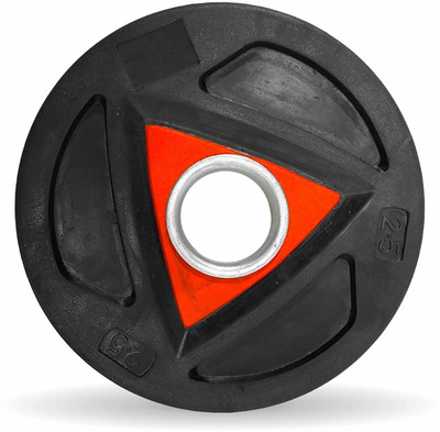YMD Rubber Weight Plate; Gym Weight Plates; Olympic Rubber Weight 2.5KGX2PC Black Weight Plate(5 kg)