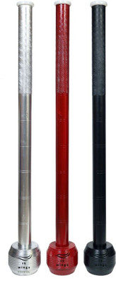 ISWings Iron Mugdar (RED/Black/Silver) (Karla Katai/Clubbell/Meel) Black Indian Clubs(10 kg)