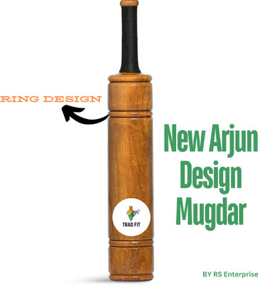 Trad Fit Arjun Design Mugdar– Indian Club for Strength, Grip & Shoulder Mobility Training Brown Indian Clubs(4 kg)