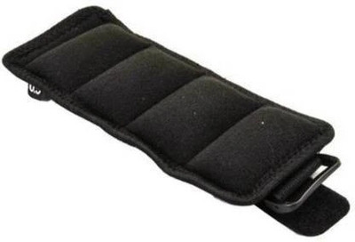 EXIFROS Weight Cuffs 2kg Free Size Ankle and Wrist Support (Black) Black Ankle & Wrist Weight(1 kg)