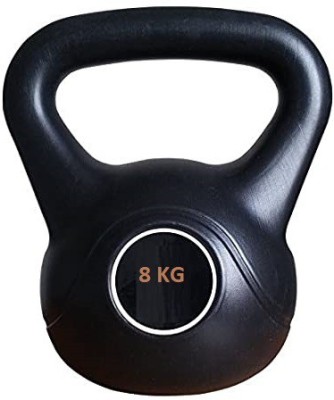 GYM KART Premium Quality (8KG) Kettle bell Home & Gym Fitness Workout Black Kettlebell(8 kg)