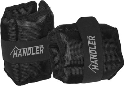 HANDLER 1 Kg x 2 pc Best for Fitness,Walking, Jogging, Aerobics,Yoga and Swimming (2KG) Black Ankle & Wrist Weight(2 kg)