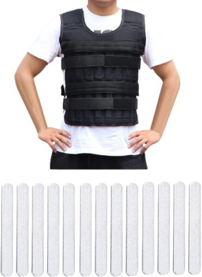 LEXOTHO Adjustable 10 kgWeighted Vest with Plates Workout Weight Jacket Vest Fitness Black Weight Vest(15 kg)