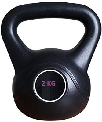 GYM KART Premium (2KG) Kettle bell Home & Gym Fitness Workout Black Kettlebell(2 kg)