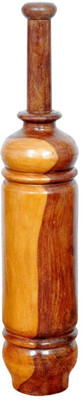 AZ ENTERPRISES A2Z Enterprises Natural Design Mugdar – Premium Wooden Strength Training Tool. Brown Indian Clubs(6 kg)
