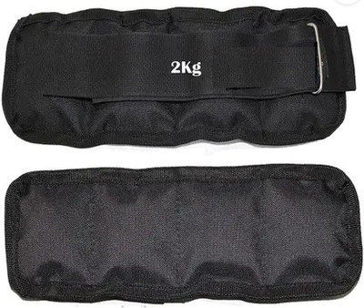 VELLFIRE (2 kg Each x 2 pc) Black Ankle & Wrist Weight Black Ankle & Wrist Weight(2 kg)