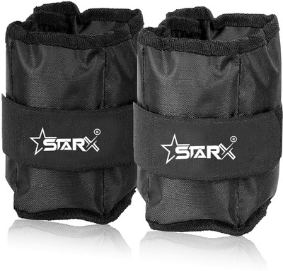 STARX Adjustable Ankle Weights 2KG For Fitness | Walking | Running | Home Workouts | Black Ankle Weight deal from flipkart