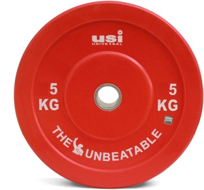 usi 5 kg Weight Plates, BP Rubber 5Kg Single Pc Bumper Olympic Weight Plates Home Gym Combo