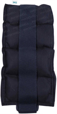 Physiowell Weight Cuff 3 kg Free Size Black Ankle & Wrist Weight Black Ankle & Wrist Weight(3 kg)