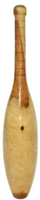 ZS Enterprises Ovel Shape Sheesham wood Mugdar Clubs/Mugdar/Meel/Clubbell/Karla Katai | Yellow Indian Clubs, Indian Clubs, Wrist Weight, Kettlebell(8 kg)