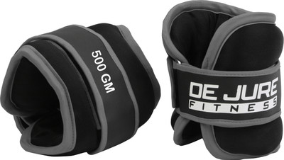 DE JURE FITNESS Ankle/Wrist Weight 500gm*2 Grey Wrist Weight(1 kg)
