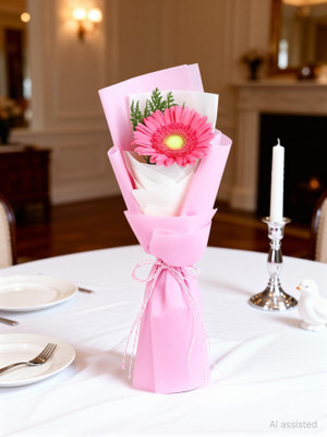 FNP Fresh Pink Gerberas Bouquets(5 Flowers)
