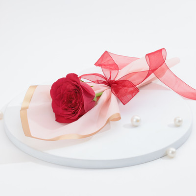 Multicolor Fresh Multicolor Rose Bouquets(1 Flower)