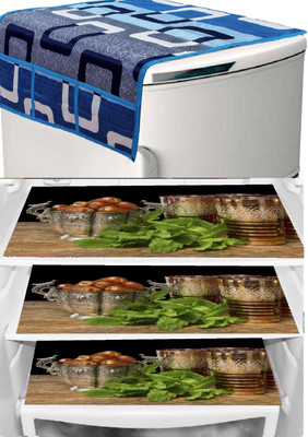 REVEXO fridge door shelfBLUEBASKET3MAT1TOP28 Fridge Door Shelf