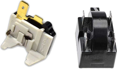 M&M HARIS Compressor Relay+Overload ( 4 Pin ) Suitable for 165 LTR to 300 LTR Refrigerator Electronic Components Electronic Hobby Kit