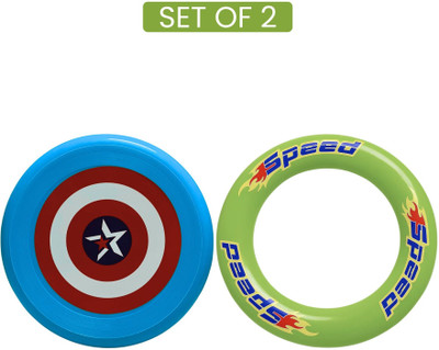Medivedas Durable Frisbee Toy for Kids | Lightweight Flying Disc & Ring Outdoor Game Combo Plastic Sports Frisbee(Pack of 2)