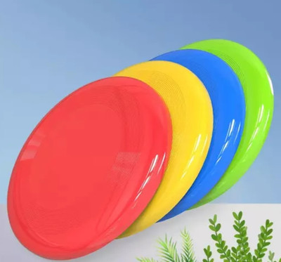 crazxx Frisbee disc for outdoor Play, Flying disc for kids playing (pack of 4) Plastic Sports Frisbee(Pack of 4)
