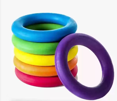 LYGER Tennikoit Ring Tennicoit Rings Tenniquoit Rings Kids Play Rings | Set of 4 Rubber Tennikoit Ring