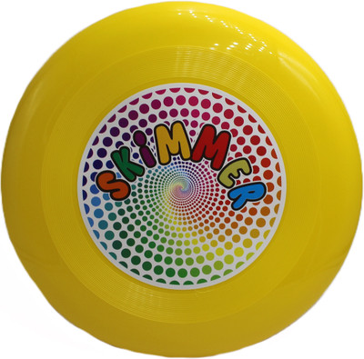 neoinsta shopping Medium size plastic round flying skimmer|disc|frisbee toy Yellow for kids Plastic Sports Frisbee(Pack of 1)