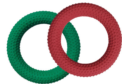 Owlix Dotted Tennikot Ring Frisbee Rubber Tennikoit Ring(Pack of 2)