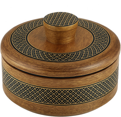 Babarhandicrafts Dryfruitbox01 Cast Iron Fruit & Vegetable Basket(Brown, Black)