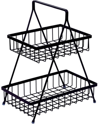 EVANEX Stainless Steel Fruit & Vegetable Basket(Black)