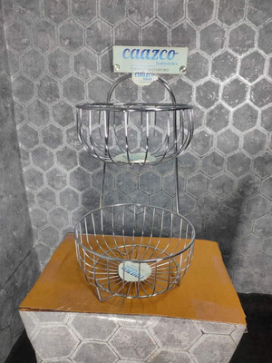 Vartanu Steel Fruit & Vegetable Basket(Steel)