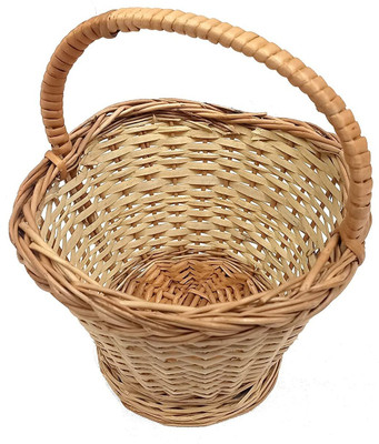PRANSUNITA Wooden Fruit & Vegetable Basket(Brown)