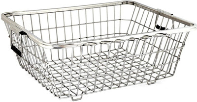 zybil Dish Drainer for Kitchen/Dish Drying Stand/Plate Rack/Bartan Stainless Steel Fruit & Vegetable Basket(Silver)