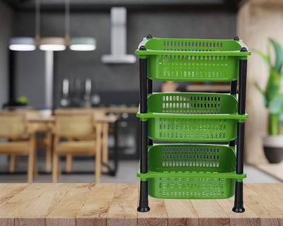 DM PLUS Plastic Kitchen Trolley(DIY(Do-It-Yourself))