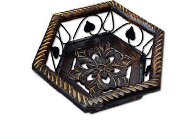 SIENTERPRISES SI Enterprices Wooden Fruits and Vegetable Basket Wooden Fruit & Vegetable Basket(Brown)