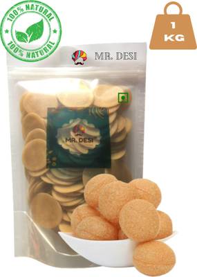MR DESI Ready to Fry Dry Instant Pani Puri Fryums Papad (1Kg) Fryums 1 kg