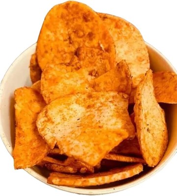 Vegan World Ready To Eat Spicy Potato Chips| Aloo Chips| Low Fat Masala Patta Wayfer Chips Chips(200 g)