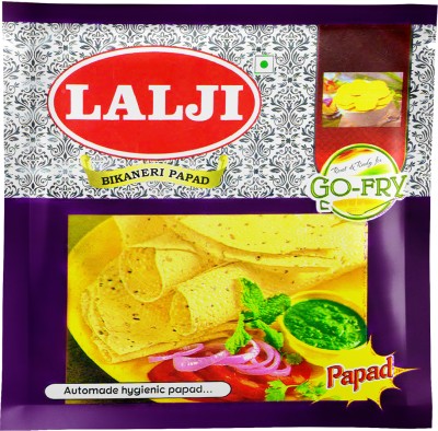 lalji Tikdi Papad 400Gm Bikaneri Papad Crispy and Indian Papad Masala Papad 400 g