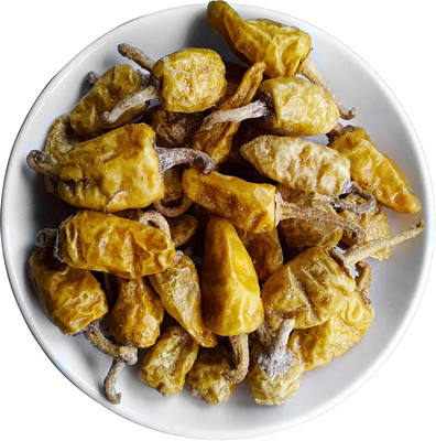 LJL Traders Kerala Special Sun Dried Salted Curd Chillies / Curd dip Chilly Dried - Fryums(100 g)