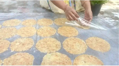 JAYANI Homemade Falhari ( Vrat wale) Banarasi Aloo Papad Red Chilli Pickle(400 g)